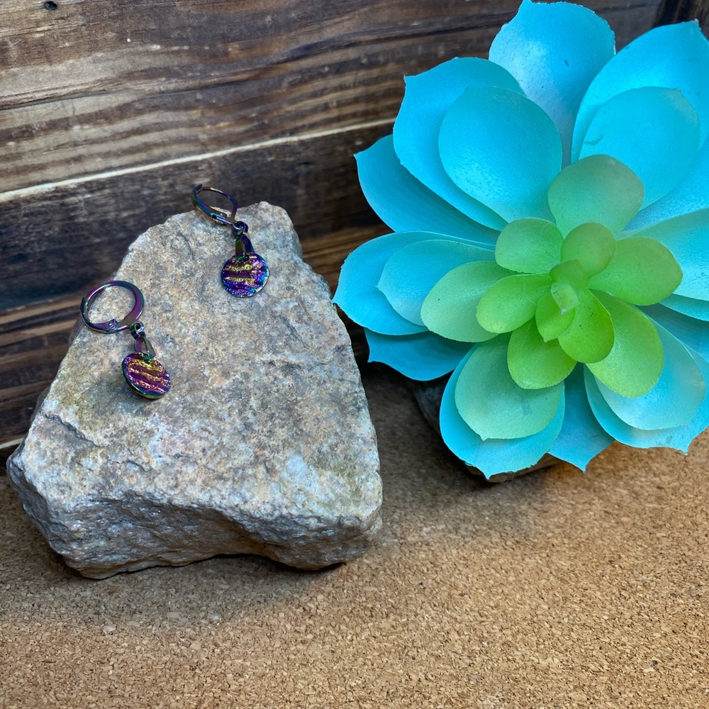 Handmade Rainbow Stainless Steel Earrings